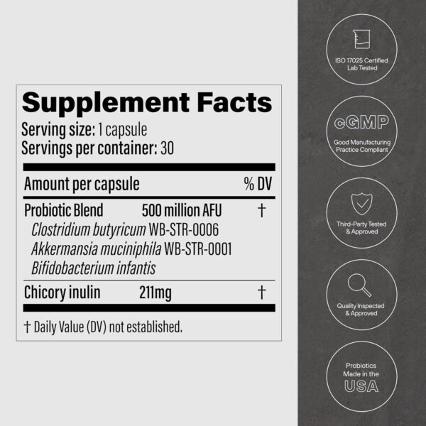 Pendulum GLP-1 Probiotic - 500M AFU Multi-Strain Probiotic + Prebiotic
