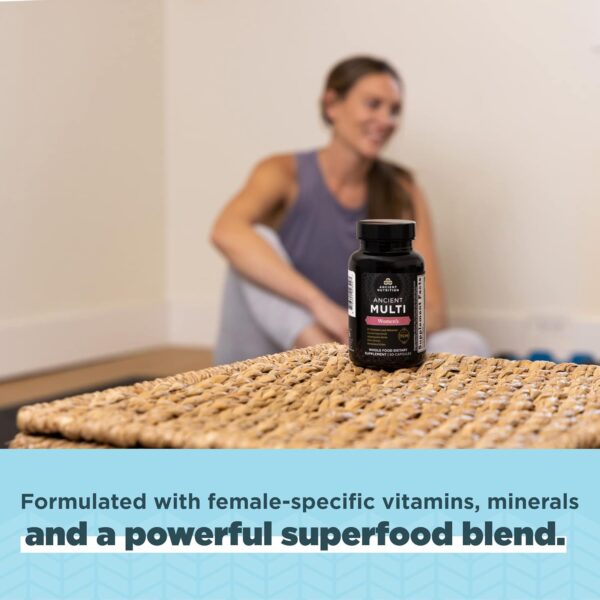Ancient Nutrition Multivitamin for Women, Vitamin A, K, D, C, B12, Zinc, Magnesium, Chromium
